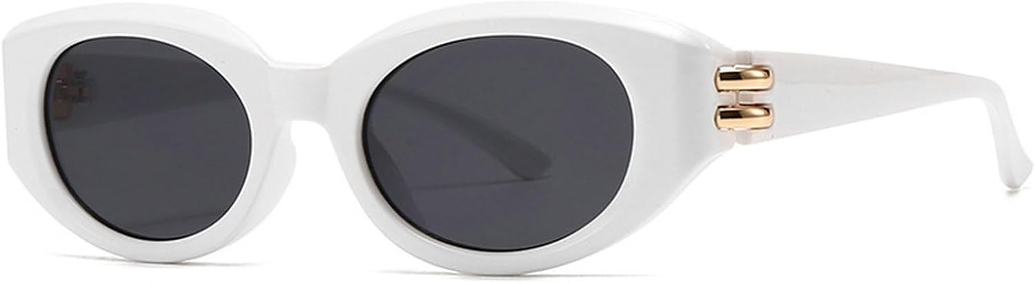 

Модные женские солнцезащитные очки «кошачий глаз» с защитой от УФ-излучения UV400, ретро, ​​маленькие овальные, красные и синие, мужские солнцезащитные очки для активного отдыха mincl, C4