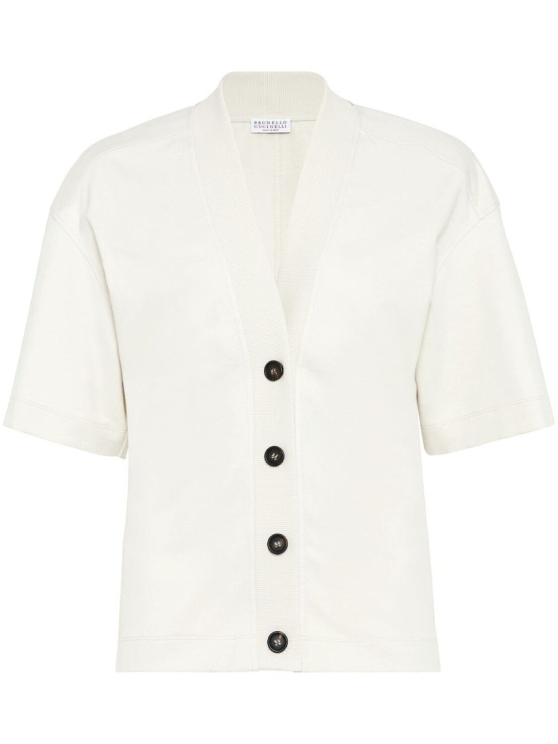 

Brunello Cucinelli кардиган с короткими рукавами, белый