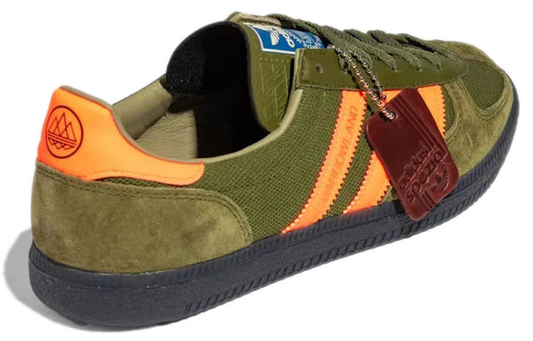 Кроссовки adidas SPZL Barrowland 'Green Orange', зеленый — фото 4