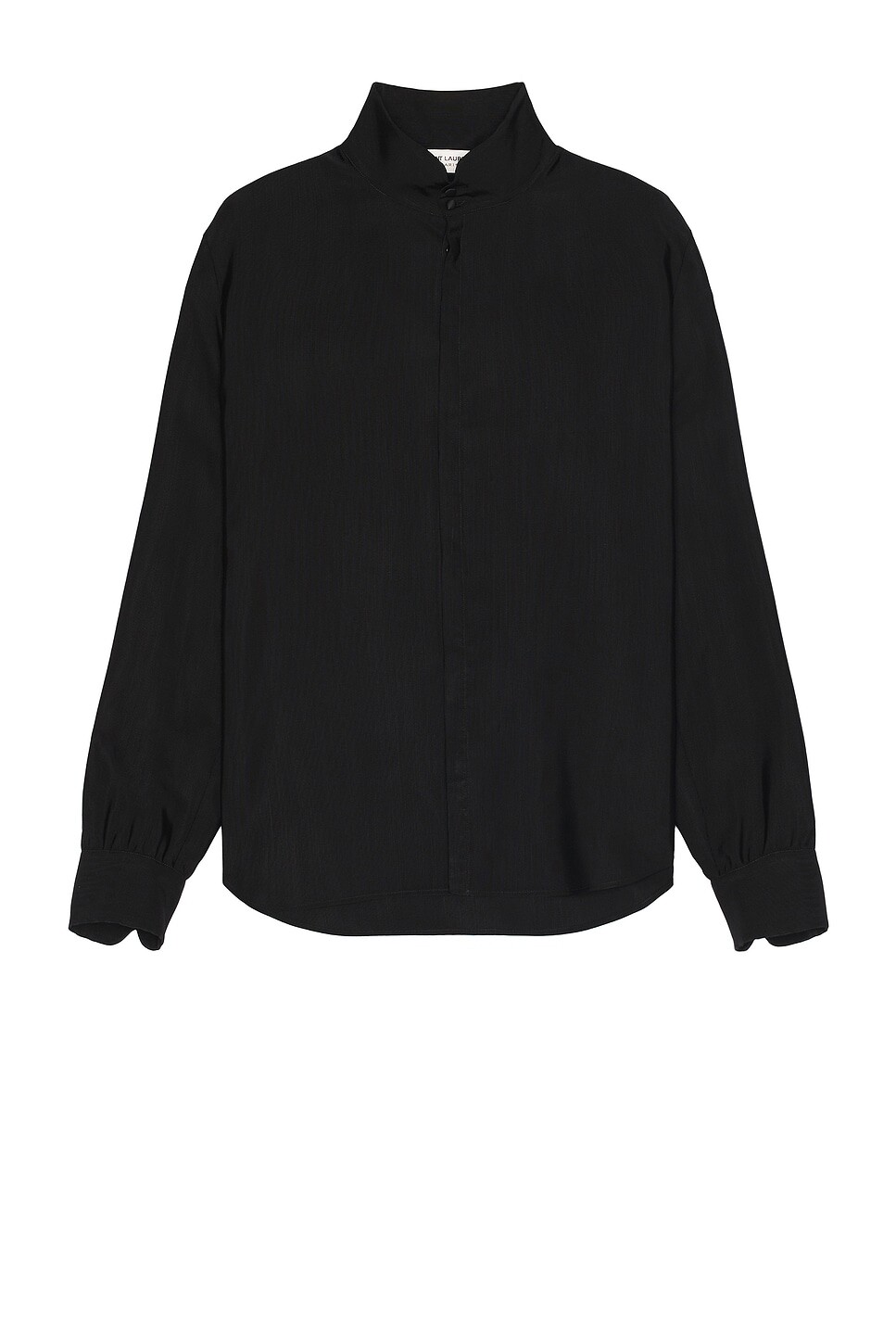 

Рубашка с воротником-стойкой Saint Laurent, цвет Noir