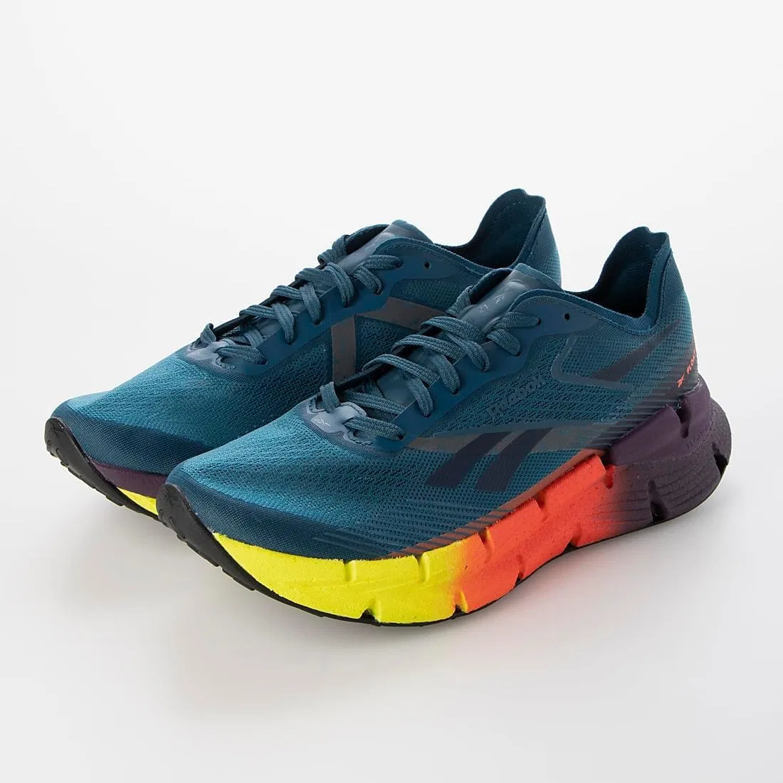 Кроссовки Reebok Unisex Floatzig X1, Escape Blue Digitl Lime Coral — фото 4