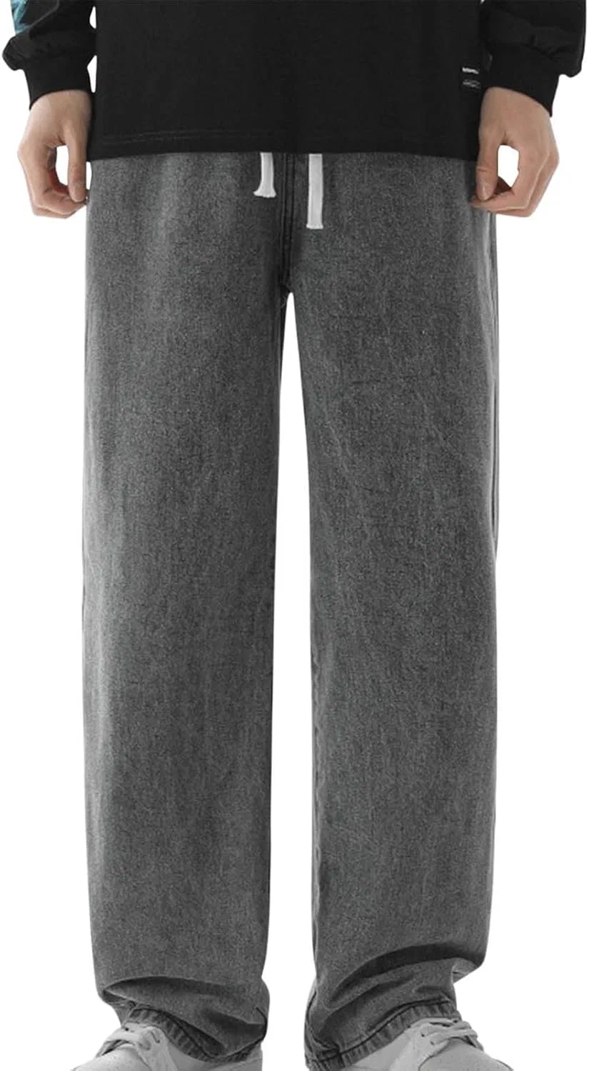 Джинсы свободные Men's Cowboy Jeans, серый