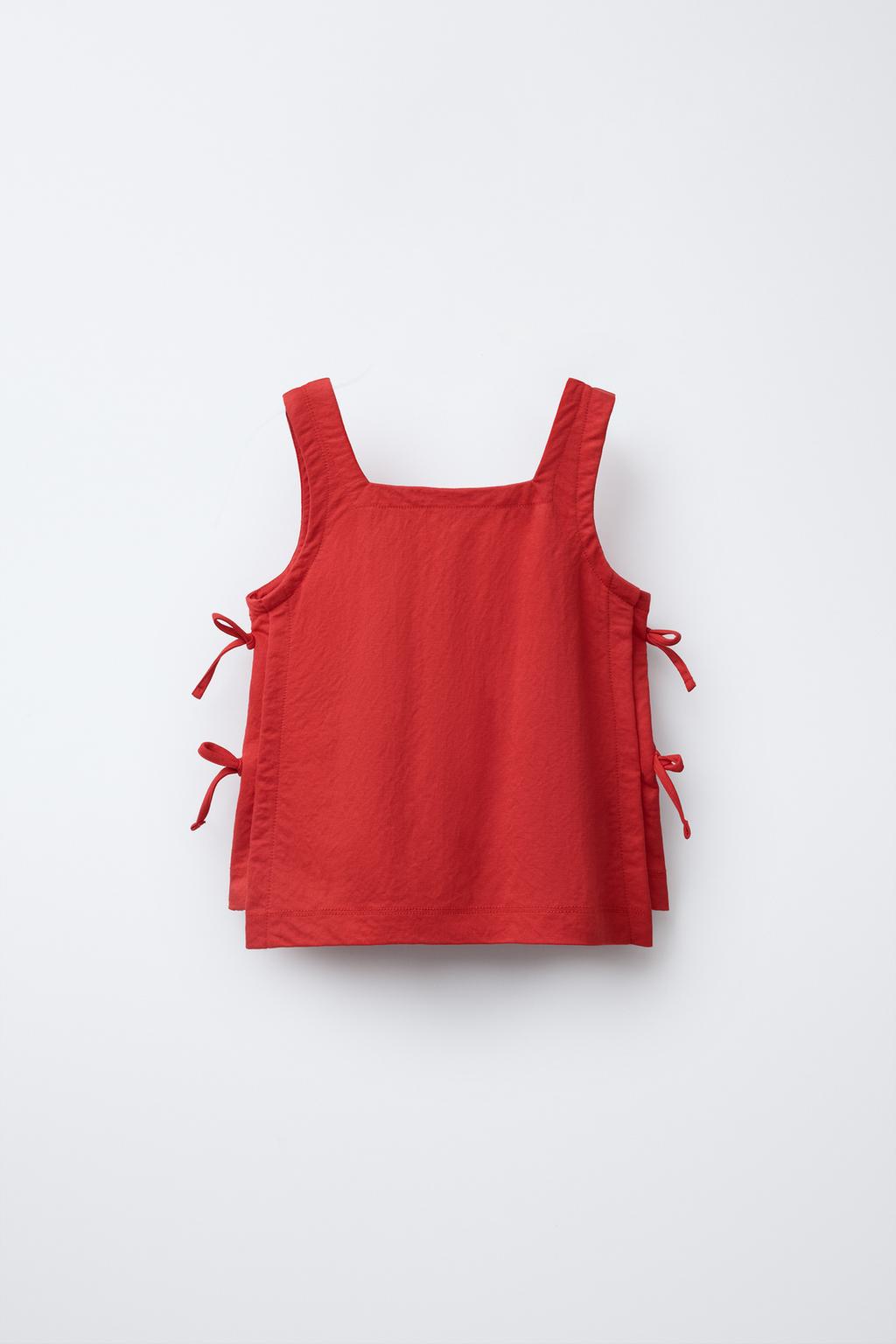

Топ с завязками ZARA, красный