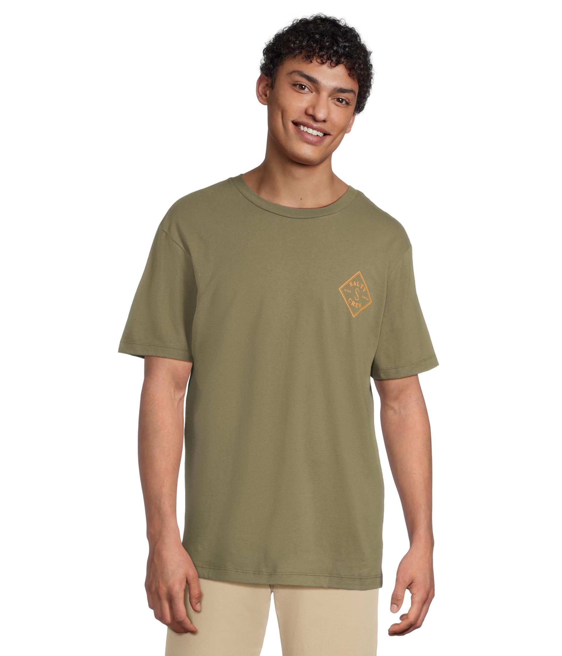 

Футболка Salty Crew Tippet Short, цвет Dusty Olive