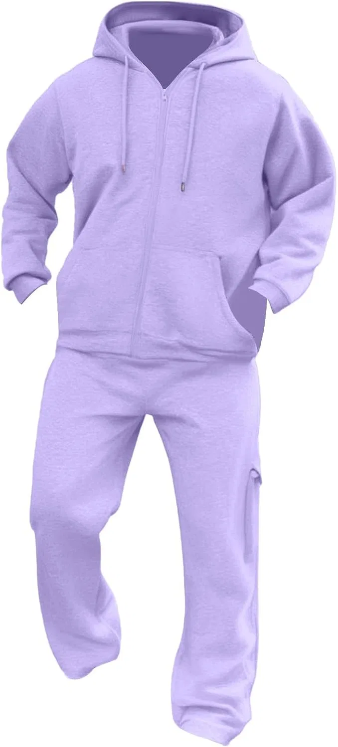 Спортивный костюм с капюшоном и молнией, Generic, 2 предмета, Purple — фото 2