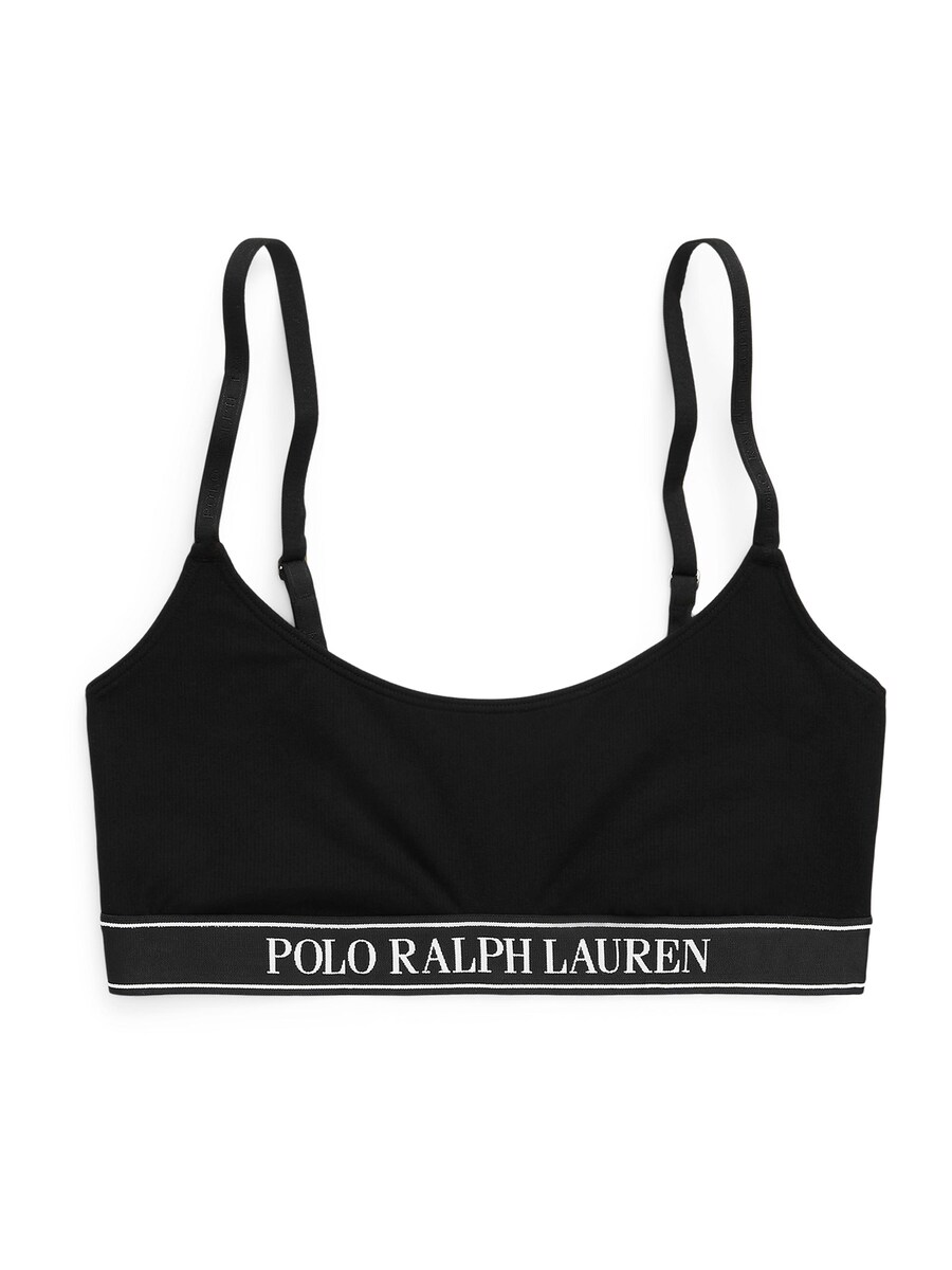 

Бюстгальтер-бралетт Polo Ralph Lauren Scoop Bralette - Polo Essentials, черный