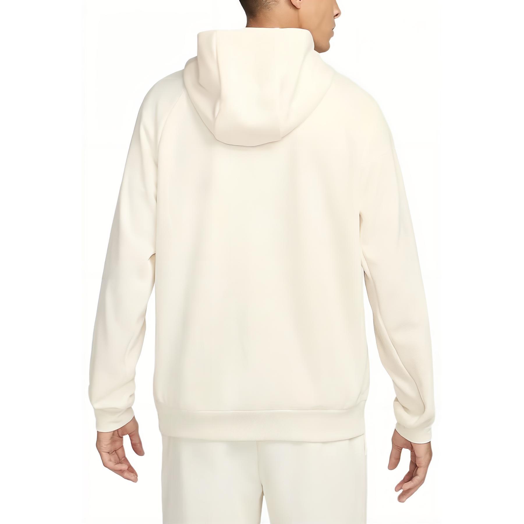 Мужская футболка Primary Fleece Dri-FIT UV с капюшоном и молнией Nike, светло-бежевый — фото 3