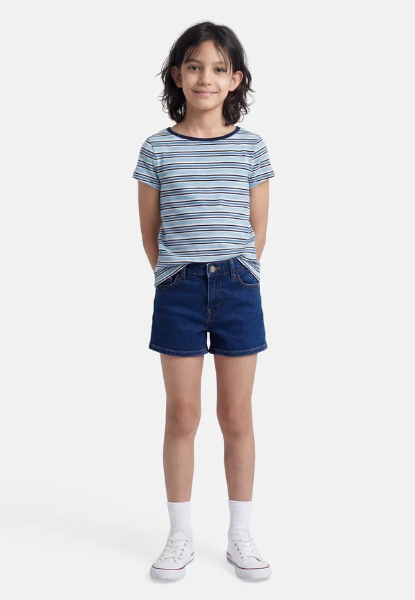 Облегающая футболка в полоску Gap, Blue