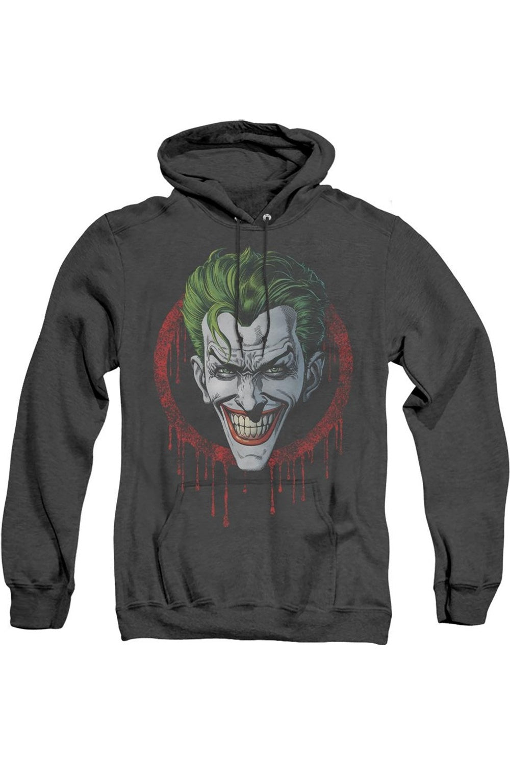 

Batman Joker Drip Adult Heather Hoodie / Толстовка с капюшоном Gildan, черный