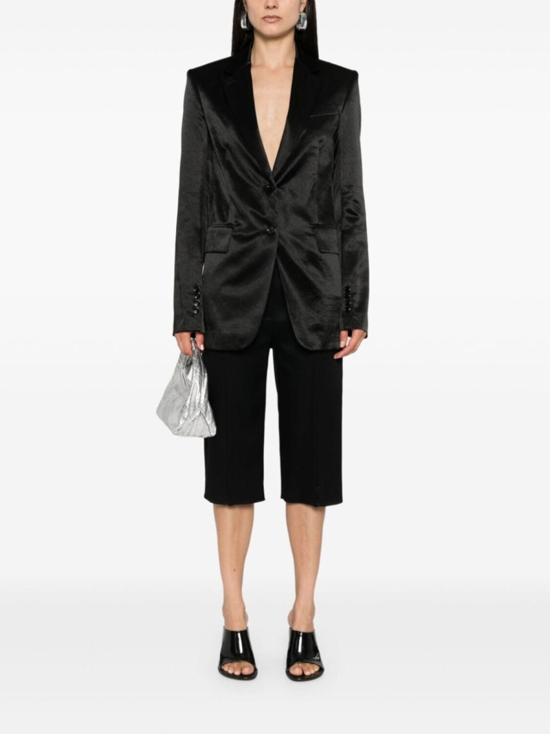 

Sportmax однобортный блейзер Volante, черный