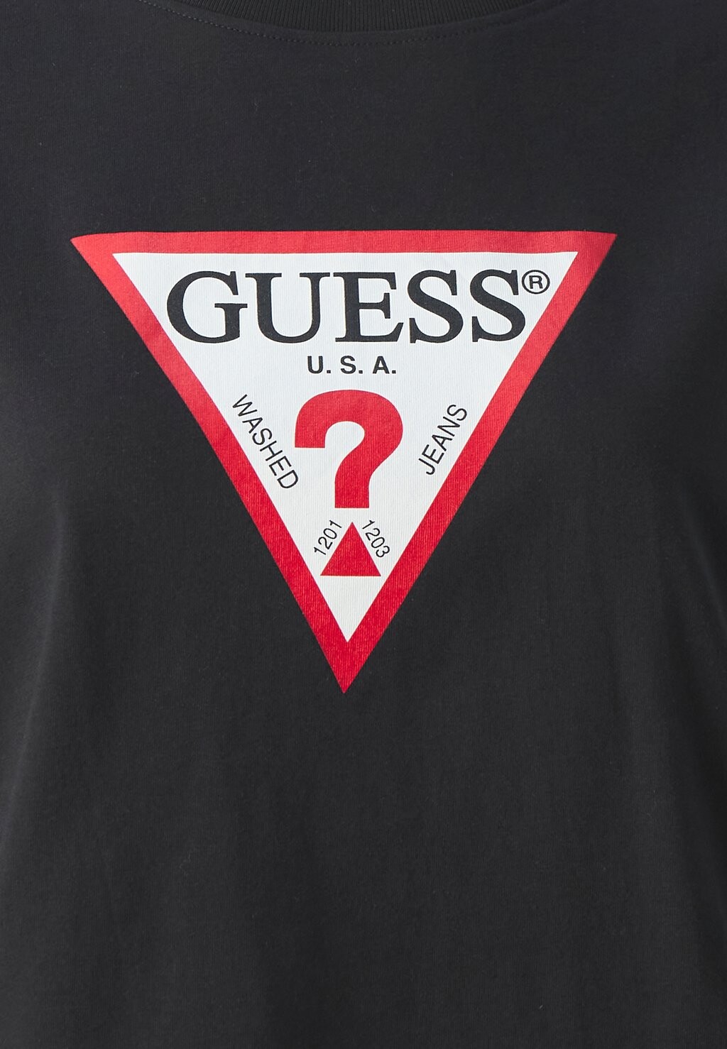 

Футболка с принтом ICONIC TEE Guess Jeans, черный