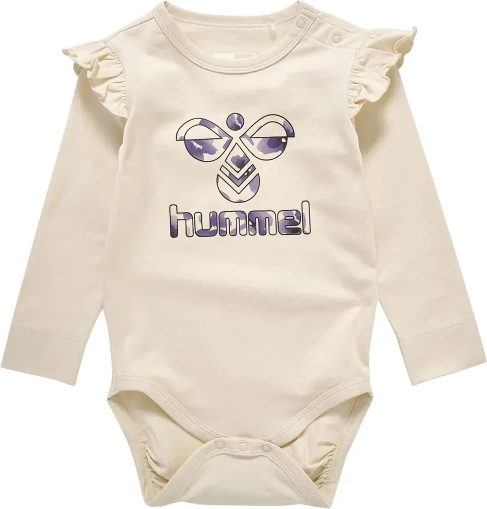 Боди для девочек с длинным рукавом Hummel, серый