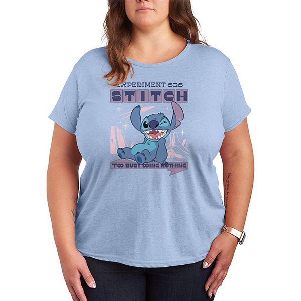 

Футболка с принтом Lilo & Stitch "Too Busy Doing Nothing" Plus size Disney, Heather Chambray Blue, Синий, Футболка с принтом Lilo & Stitch "Too Busy Doing Nothing" Plus size Disney, Heather Chambray Blue