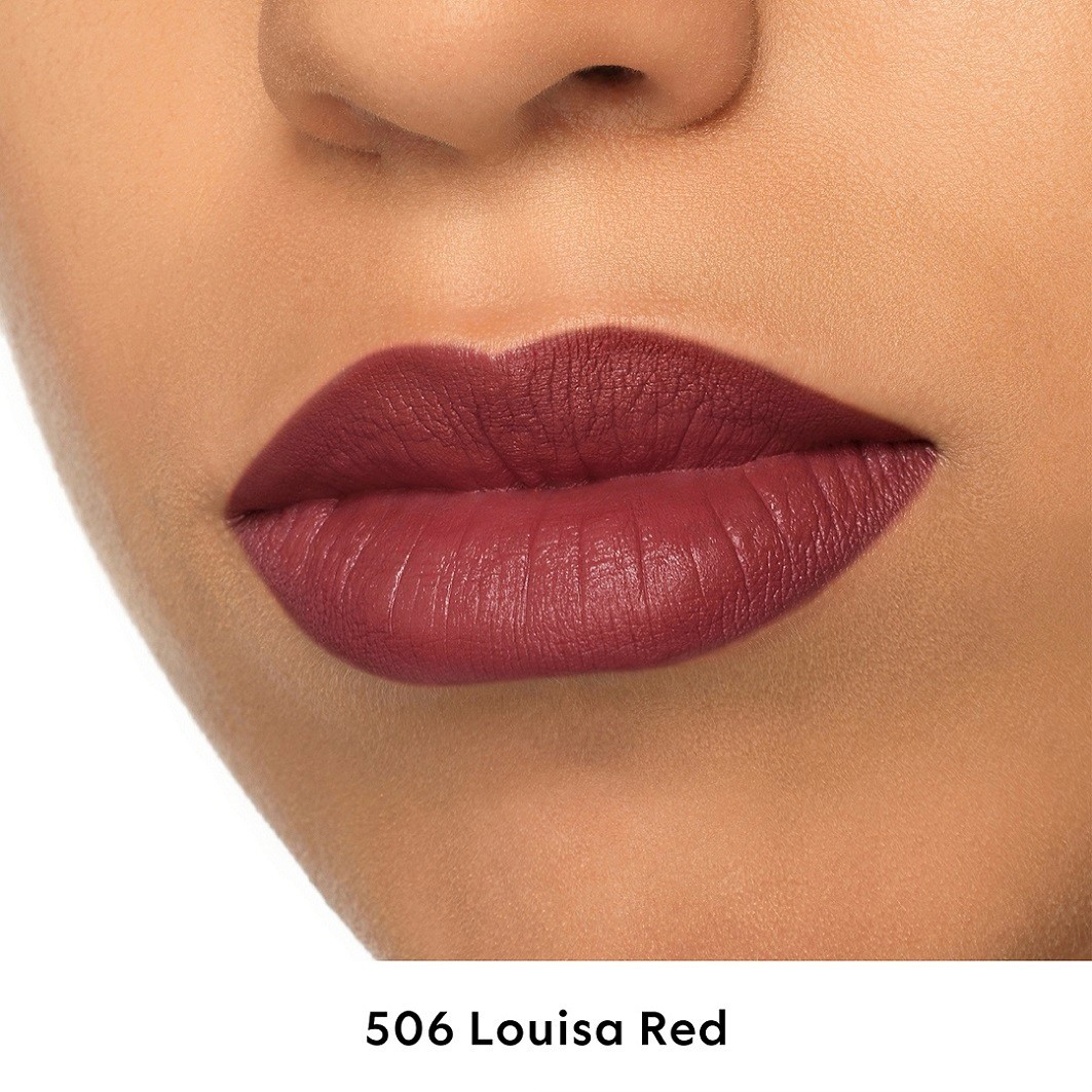 Помада для губ gucci beauty rouge à lèvres mat Gucci, nr. 506 - lousia red, вес 3.5 гр. — фото 4