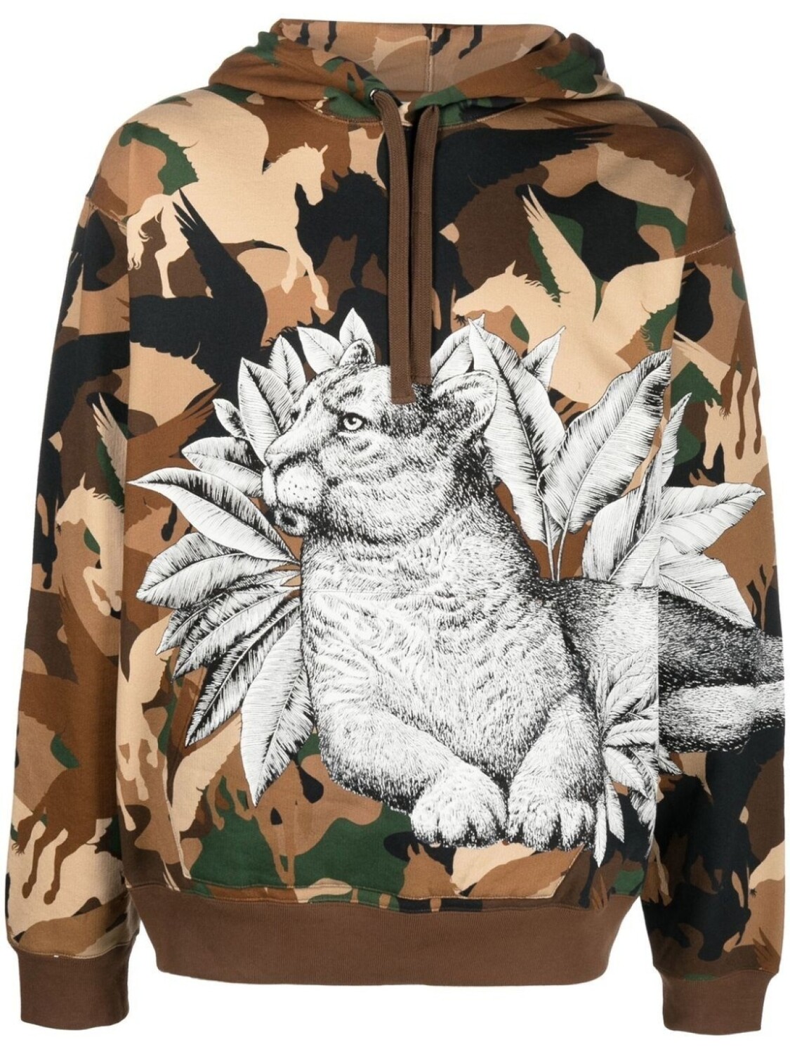 

ETRO худи Pegaso с принтом Pegaflying, зеленый