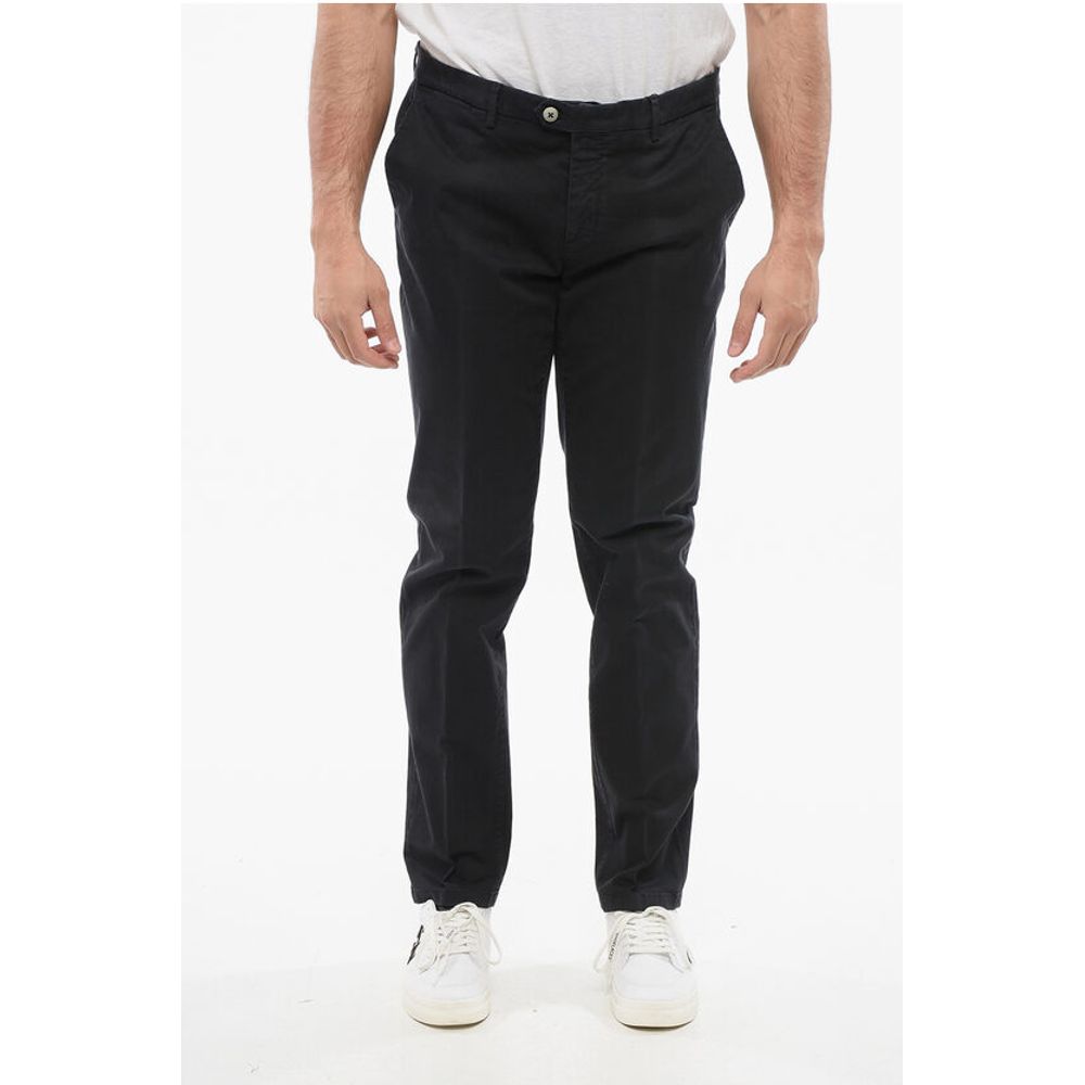 

Брюки-чиносы классического кроя из эластичного хлопка Corneliani, Blue