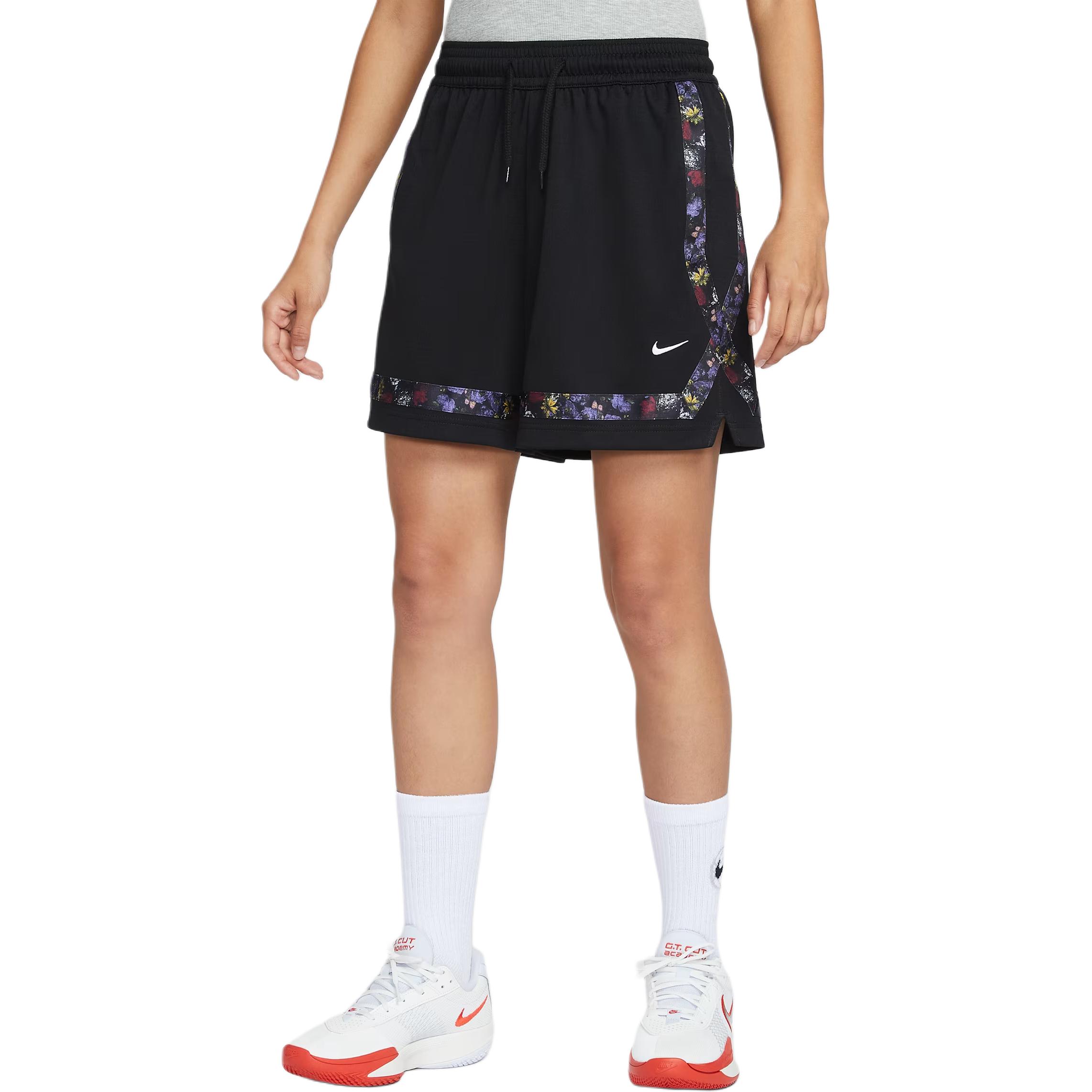 

Женские баскетбольные шорты Dri Fit FW25 Nike, черный/белый