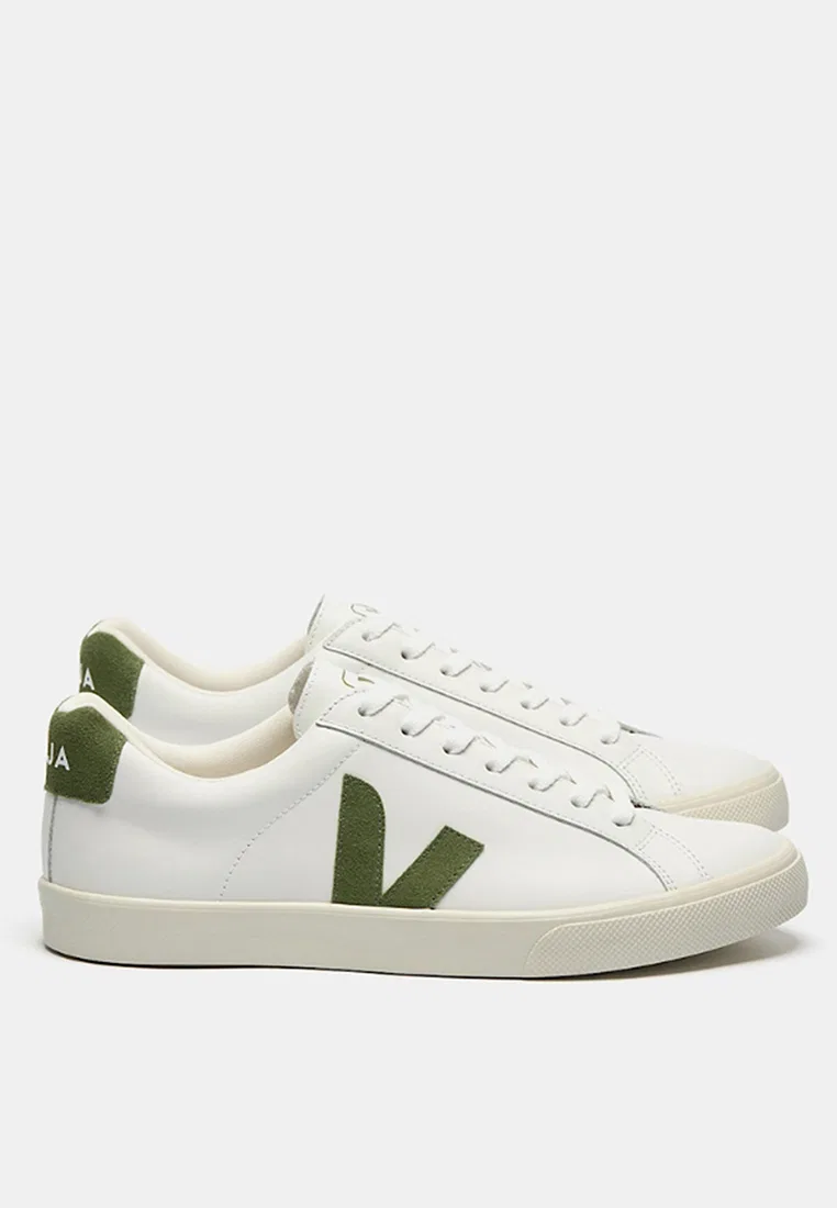Кроссовки, кожаные белые, Esplar Leather Kiwi Veja