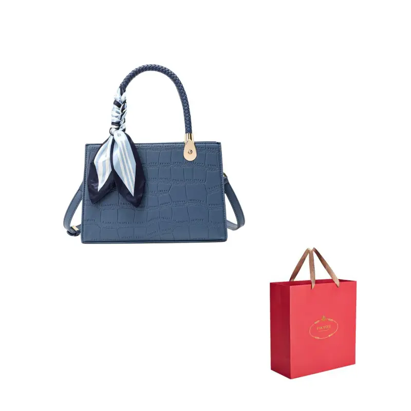 

PAYOT Микрофибра искусственная кожа женская сумка через плечо средний размер бежевый бордовый синий черный, Blue