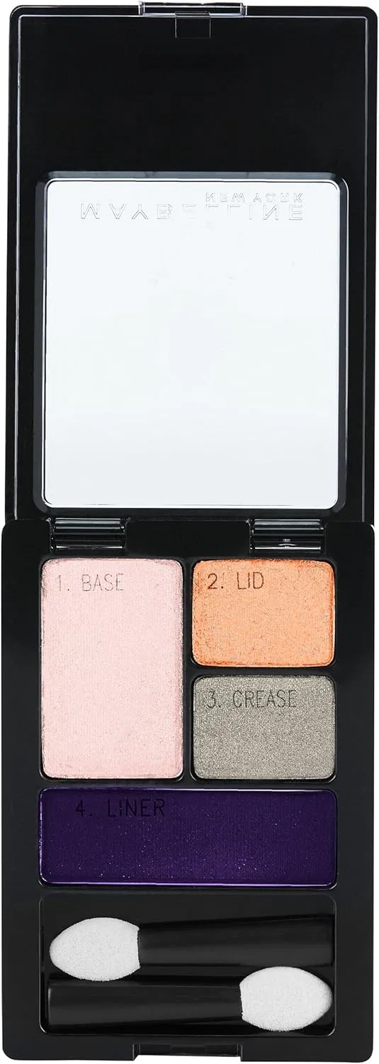 Тени для век Expert Wear Eyeshadow Quads, Maybelline New York, 0.17 унции, цвет Luminous Lilac — фото 3