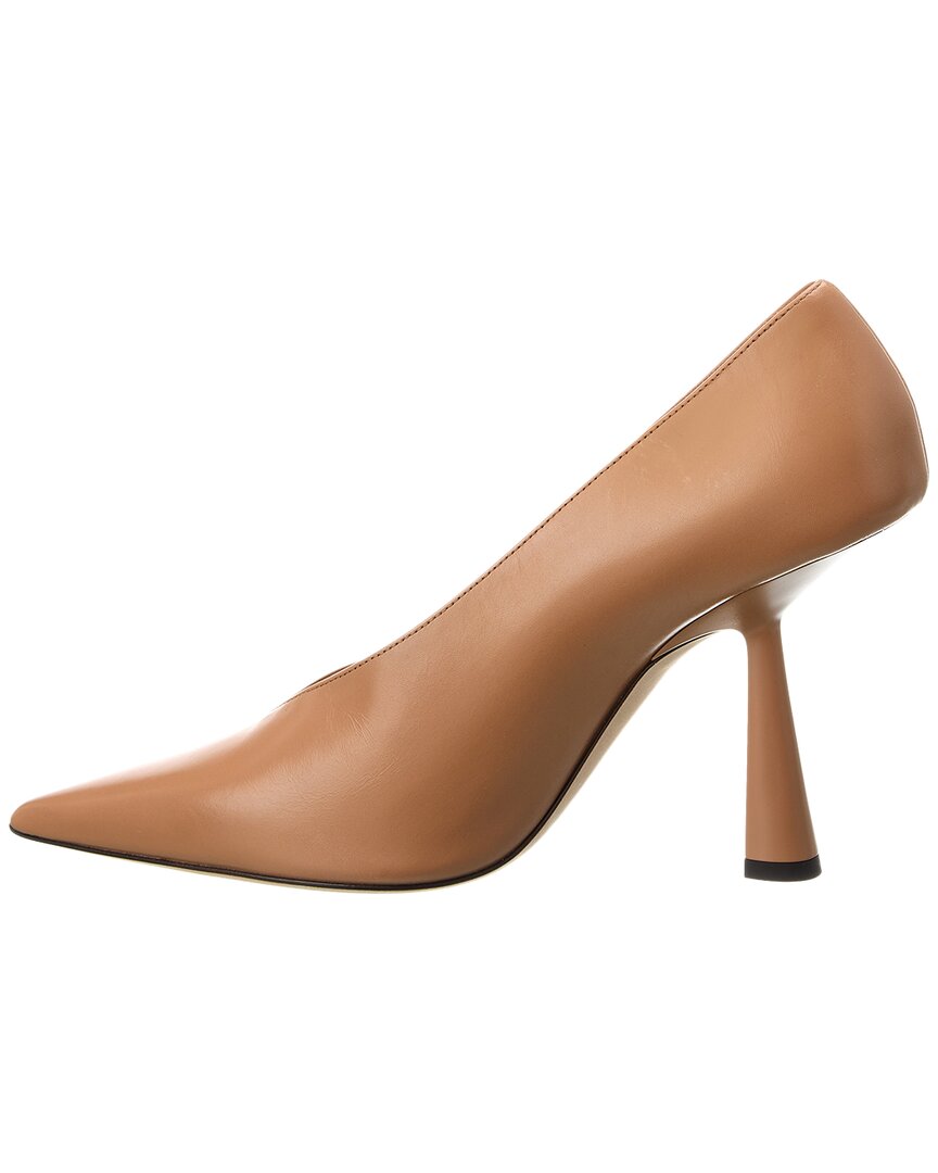 Туфли-лодочки Jimmy Choo Maryanne 100 из кожи, коричневый — фото 2