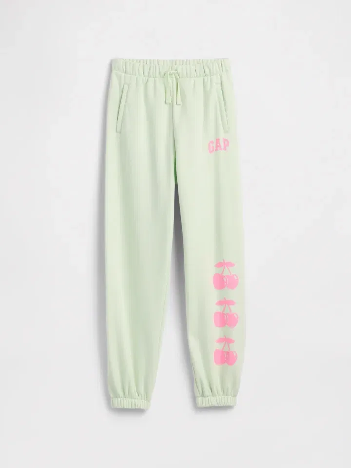 Спортивные штаны на завязках, GAP, зеленые