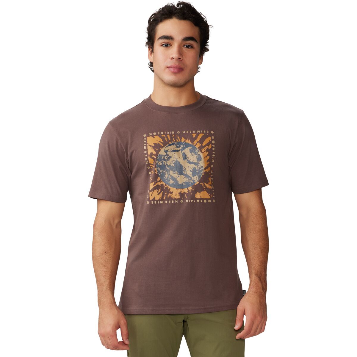 

Тай-дай футболка с коротким рукавом Mountain Hardwear, цвет carob