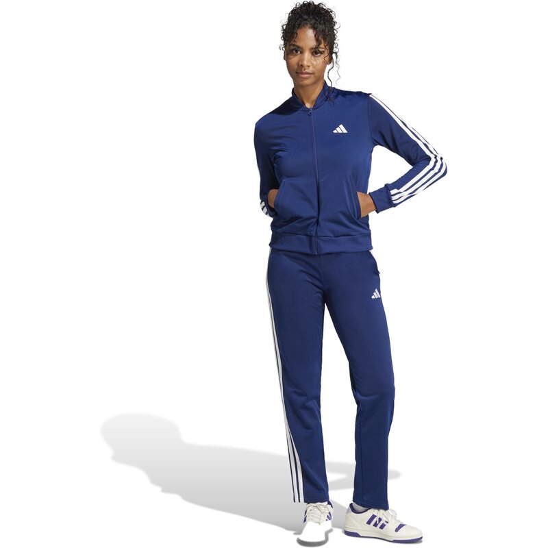 Спортивный костюм Essentials с тремя полосками Adidas, цвет dkblue — фото 4