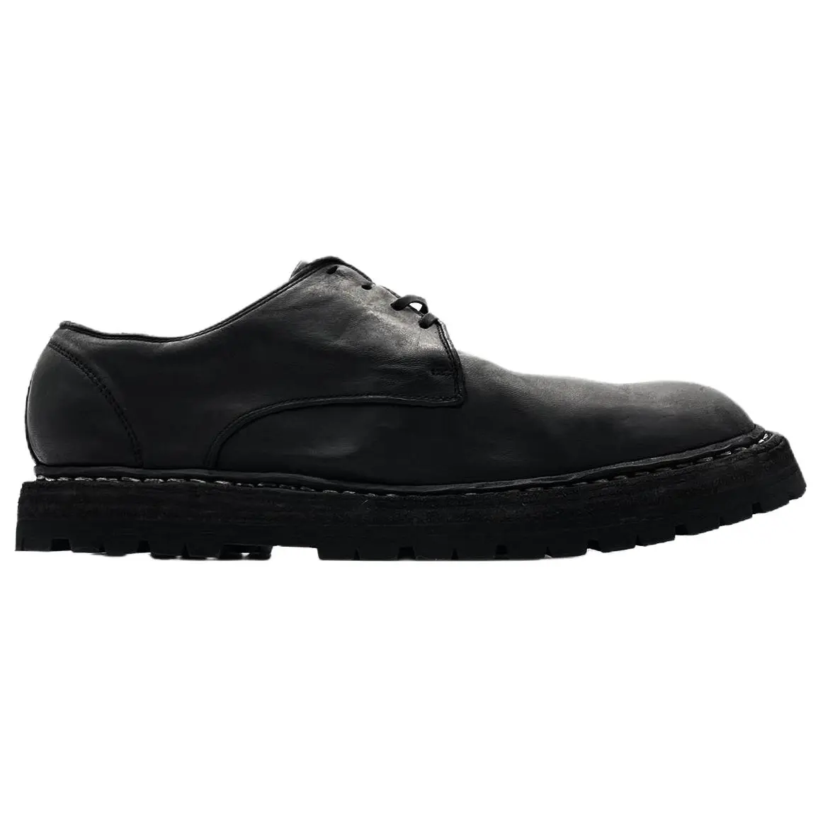 GUIDI Кожаные повседневные туфли Horse Leather, мужские, черные — фото 3
