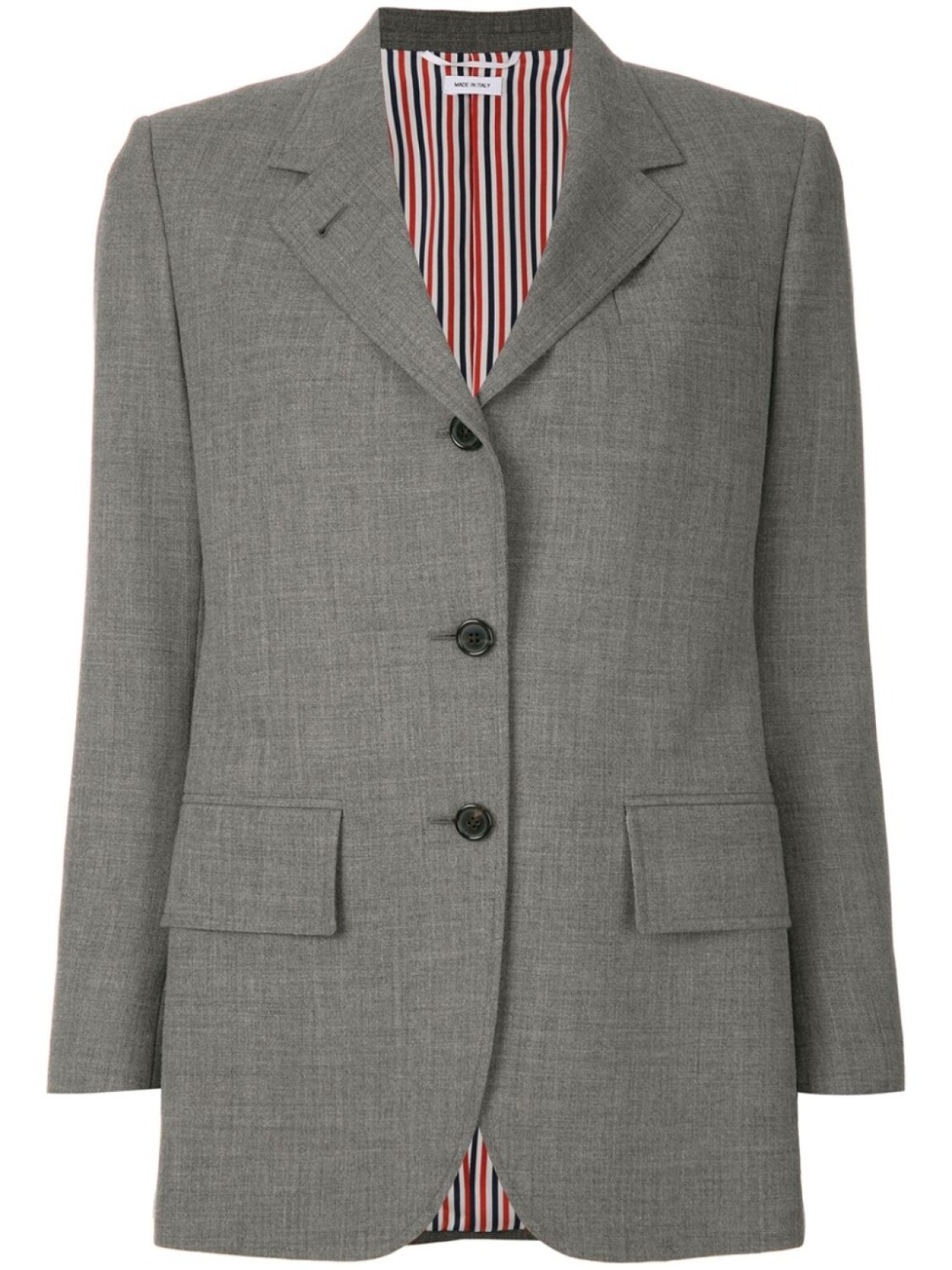 

Пиджак с широкими лацканами Thom Browne, серый