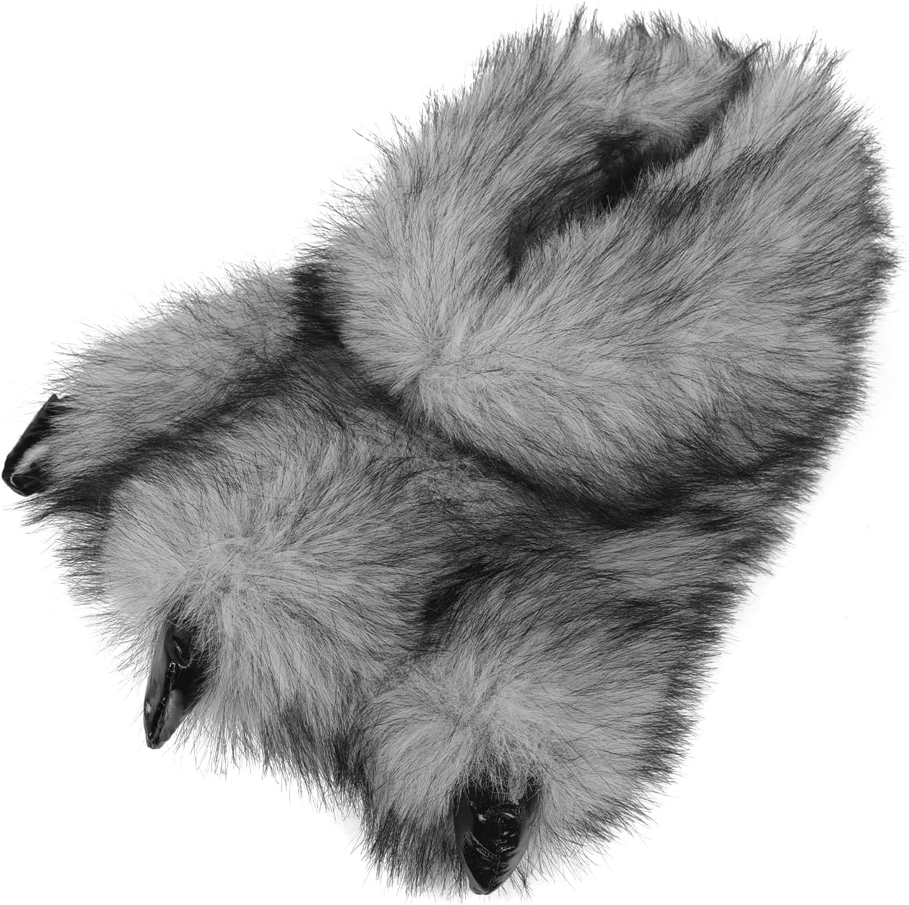 

Домашние тапочки JIAHG с лапами животных для мужчин и женщин, зимние теплые плюшевые тапочки «Монстр-Коготь», веселые тапочки для Хэллоуина и Рождества, серый