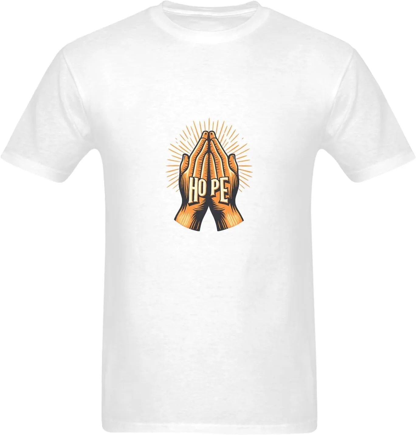 

Футболка Hope Graphic Praying Hands для мужчин, короткий рукав, принт