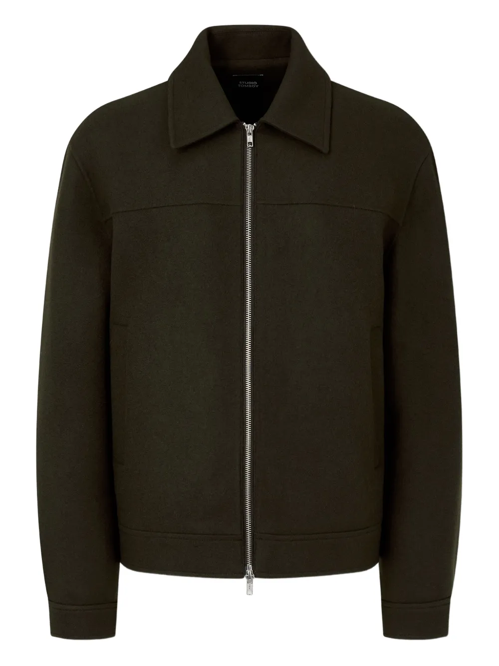 

Шерстяная куртка на молнии STUDIO TOMBOY, зеленый