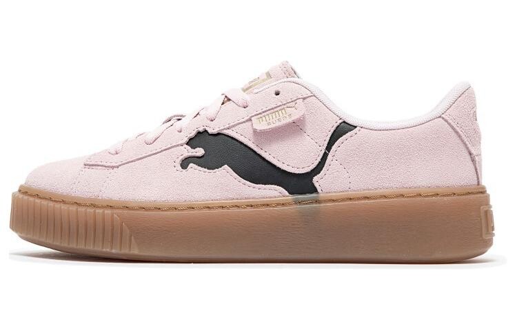 

Женские замшевые кроссовки Puma Platform «Cutout - Pearl Pink Black»