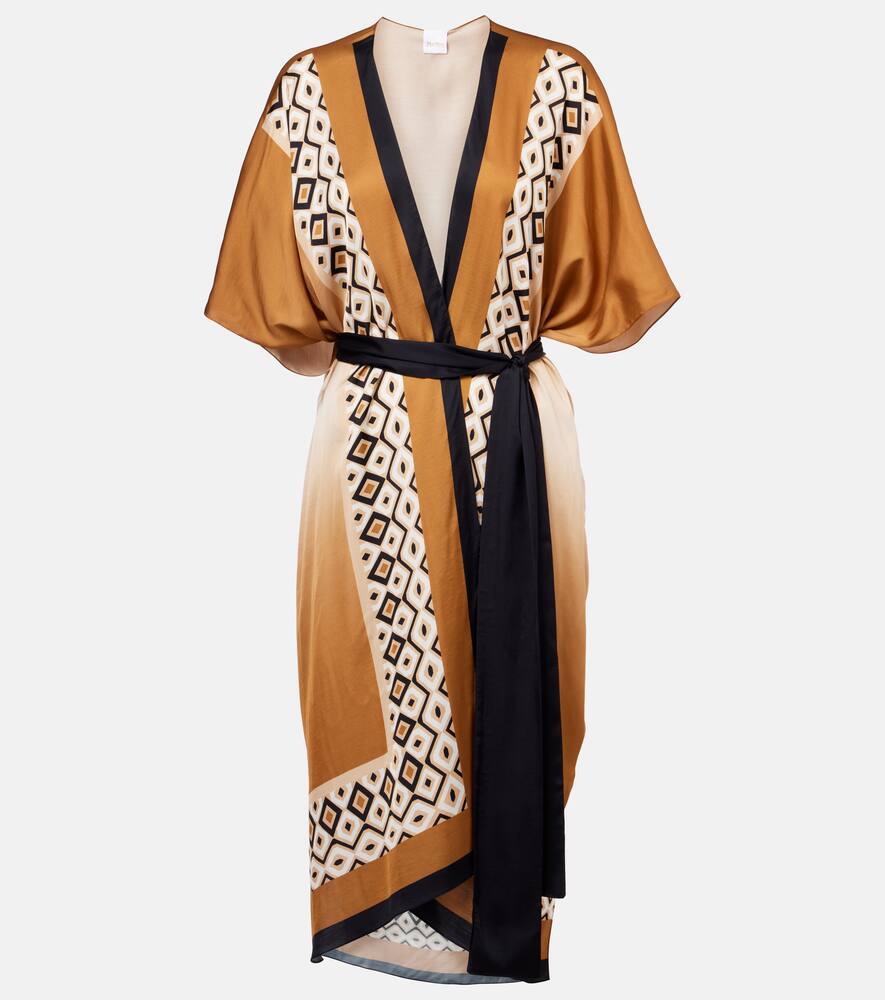 

Дэни принтованный сатиновый пляжный кардиган Max Mara, Stampa Sfumata