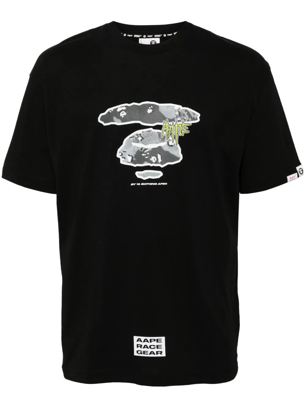 

Футболка с логотипом AAPE BY *A BATHING APE, черный