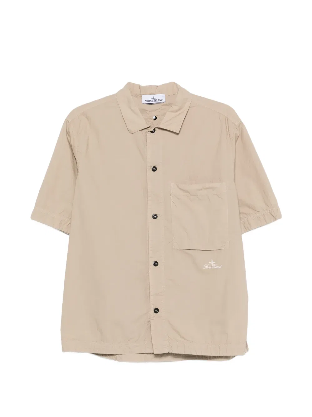 Рубашка с карманом и пуговицами Stone Island, нейтральный
