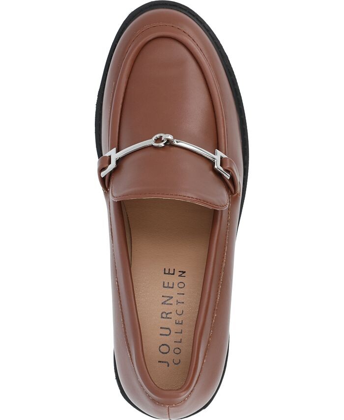 Женские туфли-лодочки на платформе и подошве Kezziah Tru Comfort из пенопласта Journee Collection, коричневый — фото 4