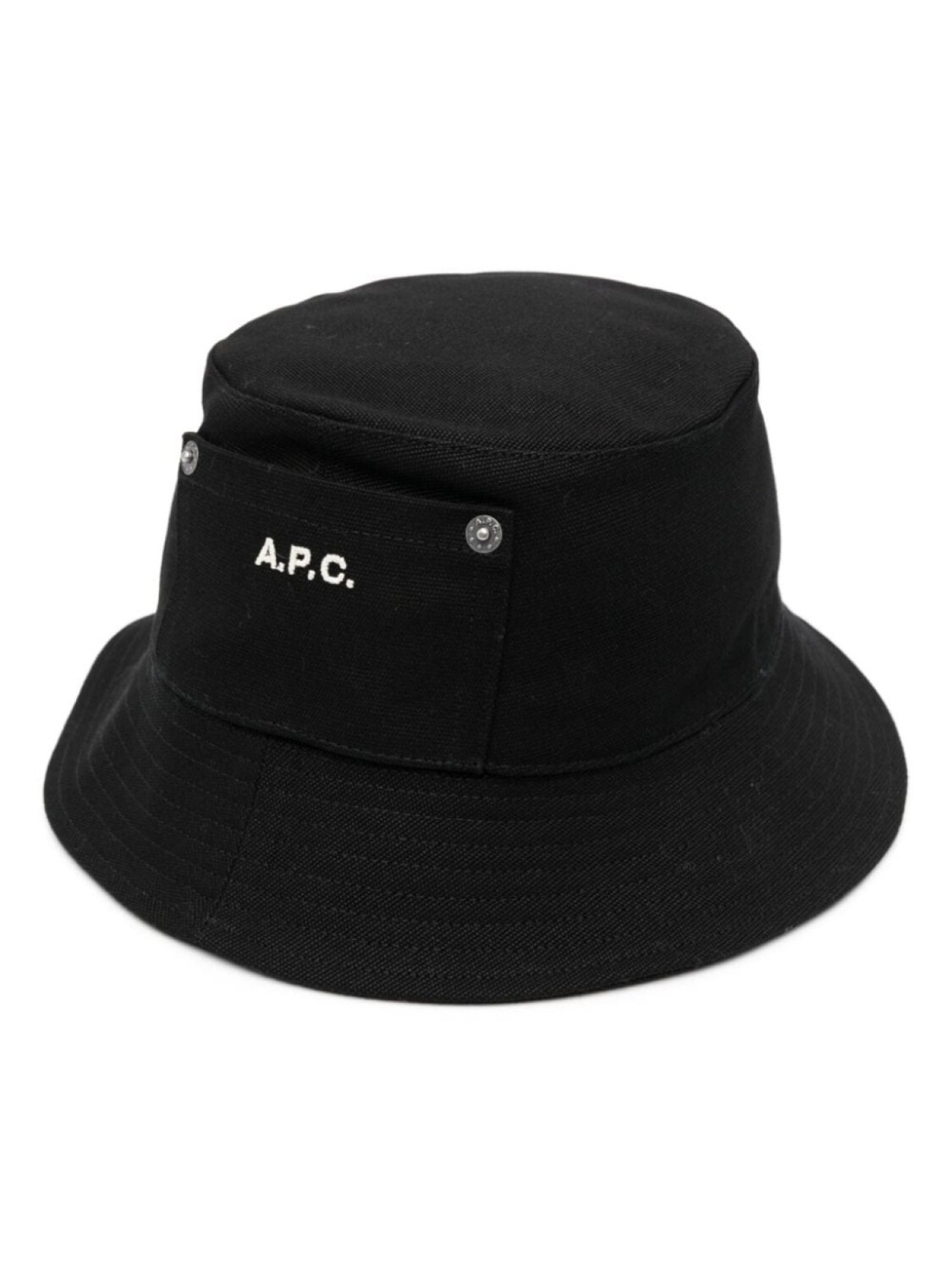 

A.P.C. панама с вышитым логотипом, черный