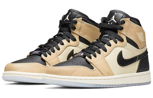 Кроссовки 1 высокие Air Jordan, черный — фото 3