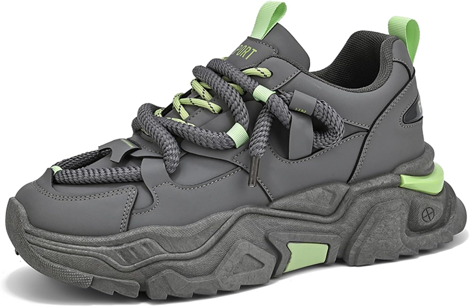 

Модные мужские кроссовки, удобные износостойкие скейтбордические туфли для всех сезонов, кроссовки для тенниса, работы и прогулок Hhhchpm, зеленый