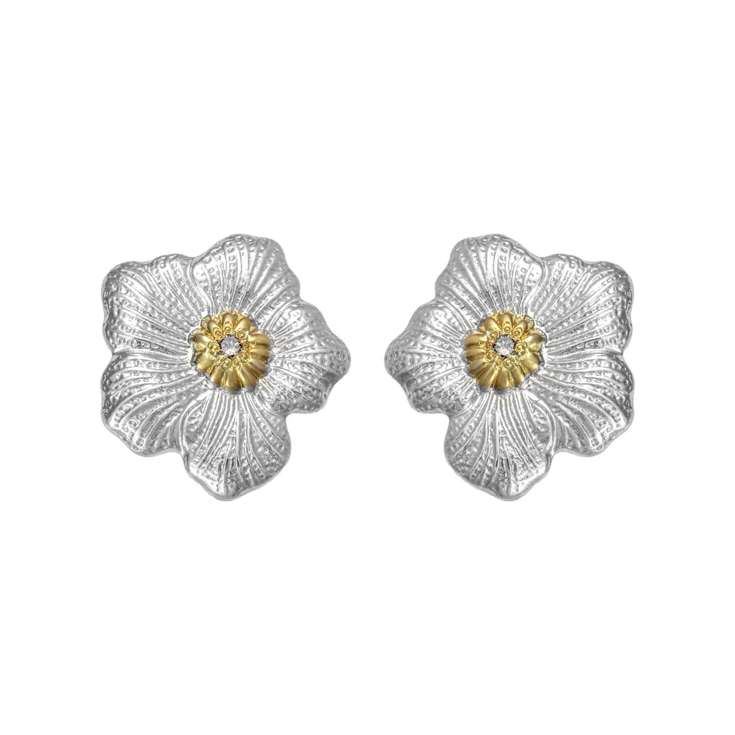 

BUCCELLATI Цветочная серия 925 серебряные серьги Women's