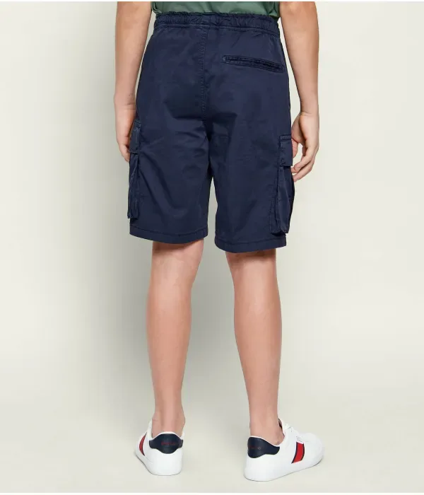 Шорты regular fit Aeronautica Militare, темно-синий — фото 3