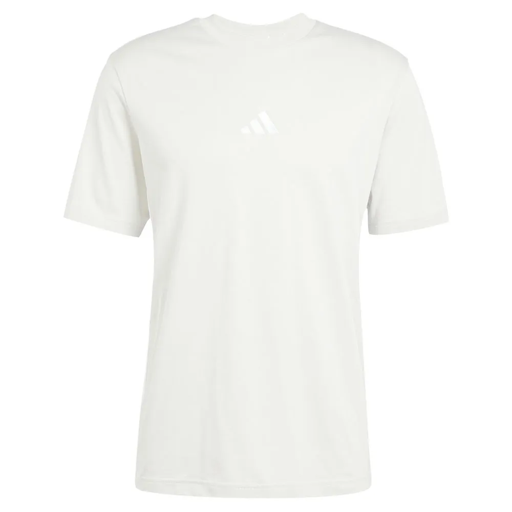 Футболка с коротким рукавом adidas Essentials 3 Stripes Single Jersey, белый — фото 3