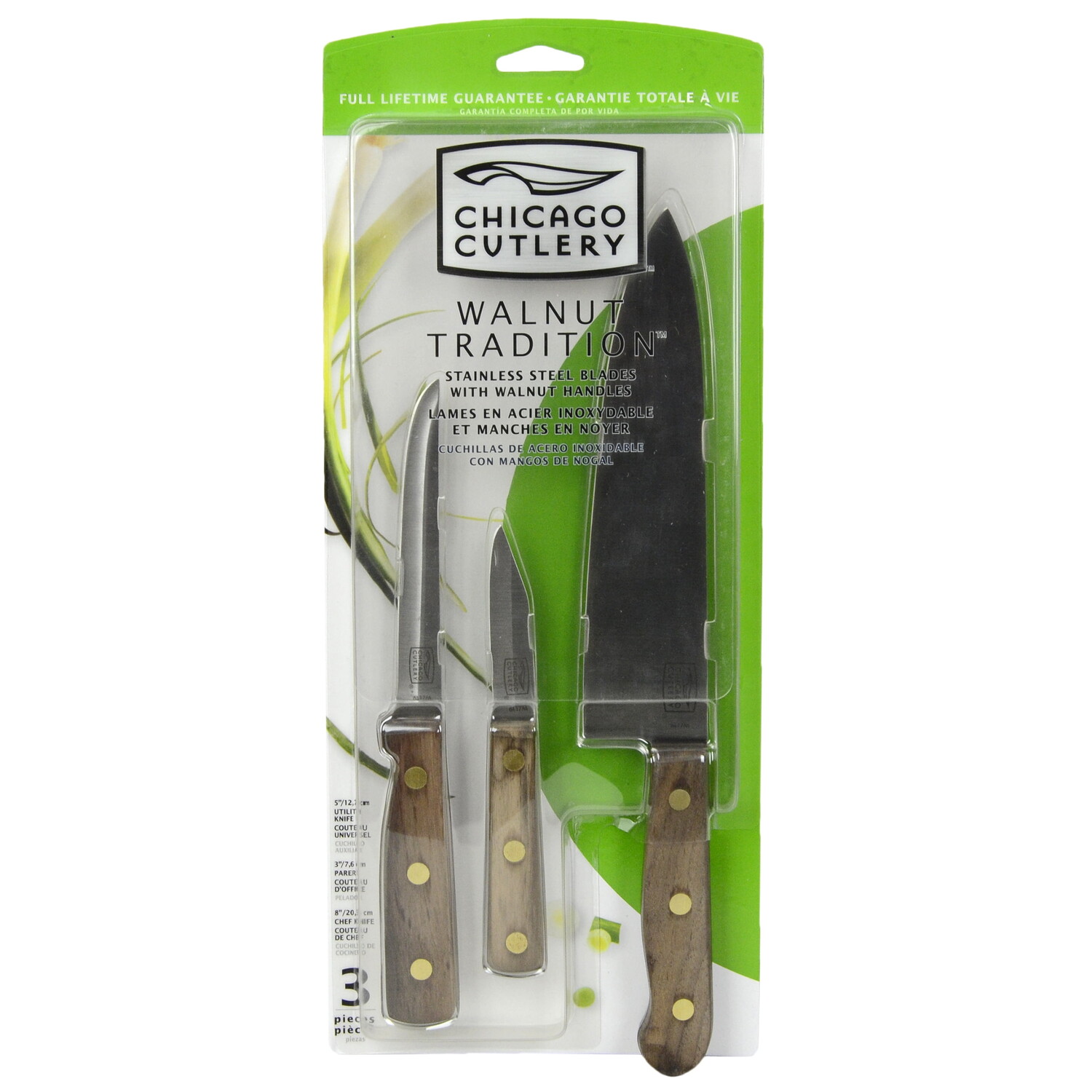 

Набор ножей Chicago Cutlery 3 шт, черный
