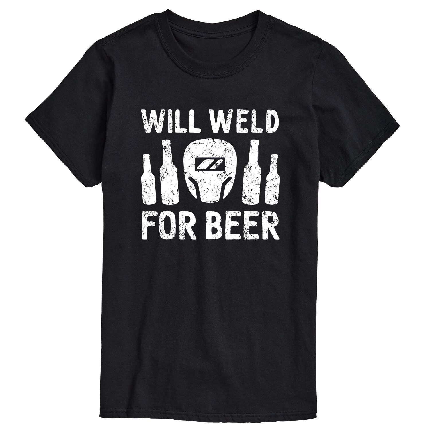 

Мужская футболка Will Weld For Beer Licensed Character
