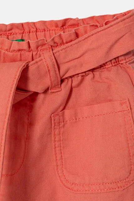 Шорты с высокой талией United Colors of Benetton, оранжевый — фото 2