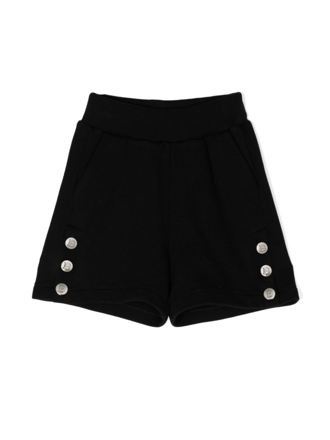 

Шорты с эластичным поясом Balmain Kids, черный