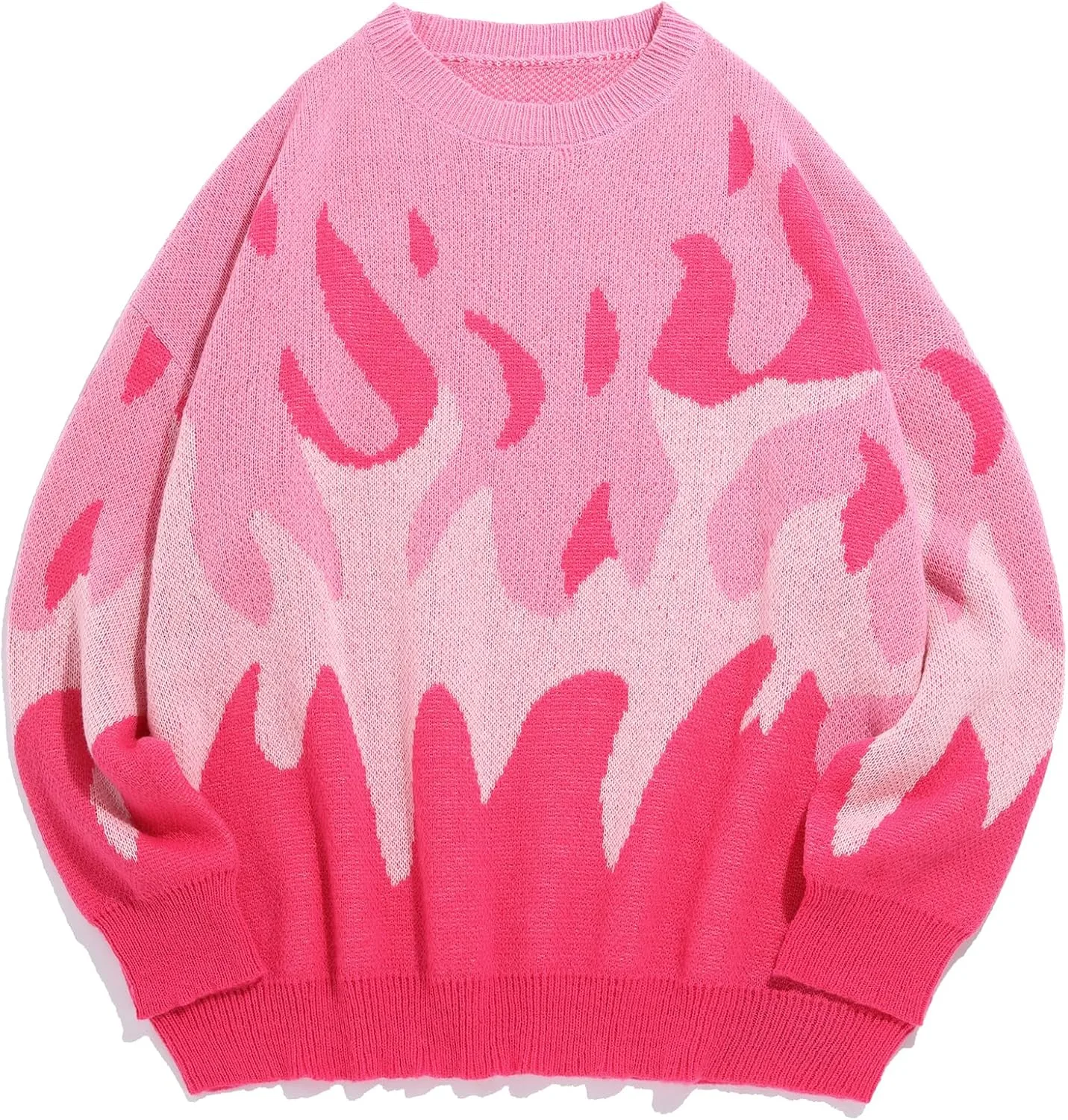 

ZAFUL мужской оверсайз свитер с принтом flame