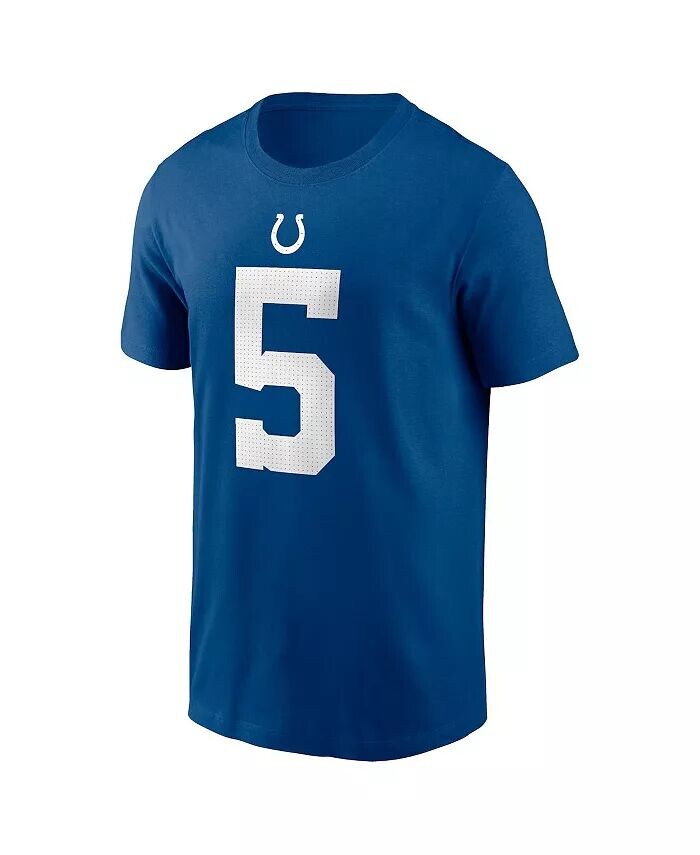 Мужская футболка Энтони Ричардсона Royal Indianapolis Colts 2023, выбор первого раунда драфта НФЛ, имя игрока, номер Nike, синий — фото 3